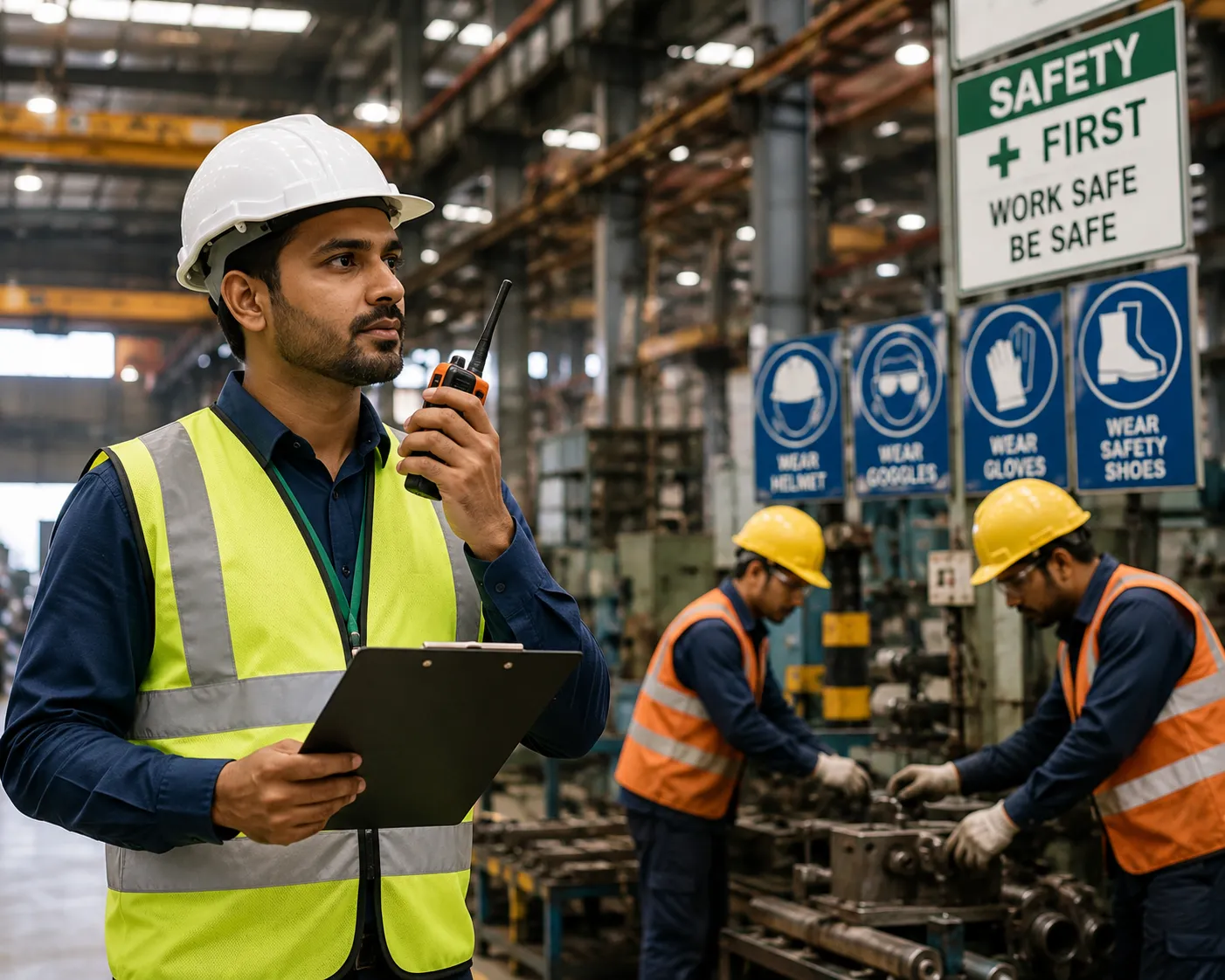 Industrial workplace safety supervision